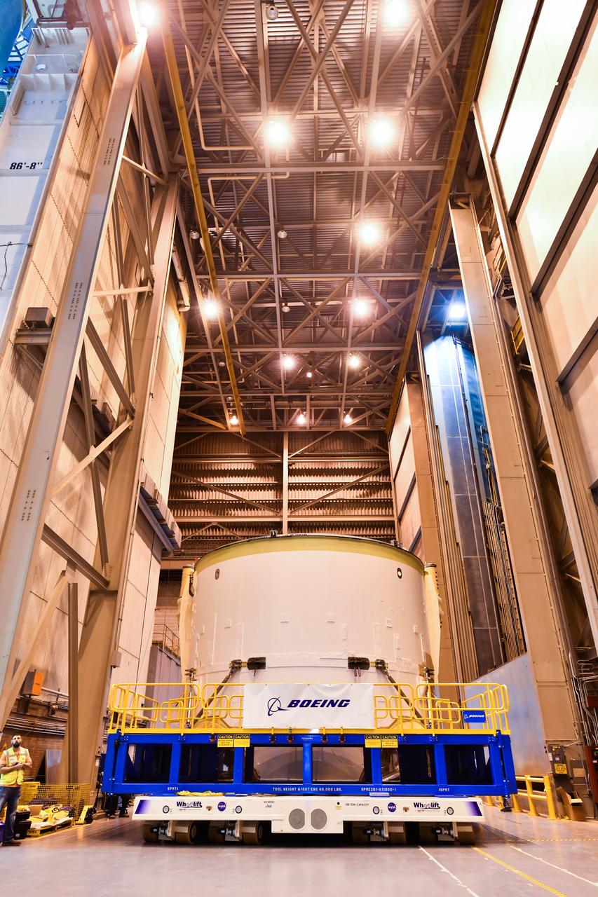 Technicians at NASA’s Michoud Assembly Facility in New Orleans moved the engine section for NASA’s Space Launch System (SLS) rocket to another part of the facility on Sept. 3 to prepare it for joining to the rest of the rocket’s core stage. The engine section, which comprises the lowest portion of the 212-foot-tall stage, is the last major component to be horizontally integrated to the core stage. Michoud crews completed assembly on the flight hardware that will be used for Artemis I, the first lunar mission of SLS and NASA’s Orion spacecraft, on Aug. 29. NASA and Boeing engineers removed the scaffolding surrounding the hardware to use a special tool to properly position the engine section for its attachment to the rest of the stage. The core stage’s two liquid propellant tanks and four RS-25 engines will produce more than 2 million pounds of thrust to send the SLS rocket and Orion on the Artemis lunar missions. The engine section houses the four RS-25 engines and includes vital systems for mounting, controlling and delivering fuel form the propellant tanks to the rocket’s engines.  Offering more payload mass, volume capability and energy to speed missions through space, the SLS rocket, along with NASA’s Gateway in lunar orbit and Orion, is part of NASA’s backbone for deep space exploration and the Artemis lunar program. No other rocket is capable of carrying astronauts in Orion around the Moon in a single mission.